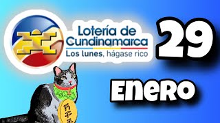 Resultado LOTERIA DE CUNDINAMARCA Lunes 29 de Enero de 2024 [upl. by Calan]