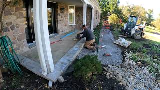 Installing pavers over existing concrete [upl. by Oleusnoc214]