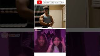 Baby face filter on Omegle alexeubank fitness flexing gym samsulek omegle [upl. by Olraced589]