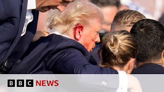 Attacker at Donald Trump’s rally killed by US Secret Service sniper  BBC News [upl. by Kela]