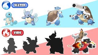 Mega Blastoise Evolution Type Swap  Fire Type [upl. by Shoemaker]