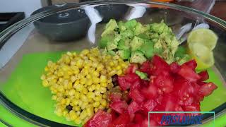 SALADE pour les chipsstyle mexicain [upl. by Atolrac]