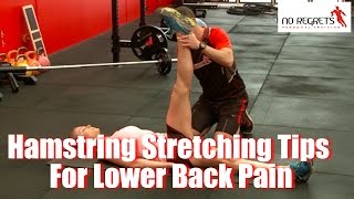 Hamstring Stretching For Lower Back Pain [upl. by Aniaz8]