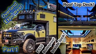 415k F550 Bulletproof Roof Deck Camper Overland Expo West Sprinter 4x4 [upl. by Anertak]