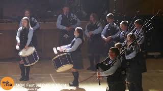 MOKFEST 2024 Ceilidh Night Kintyre Schools Pipe Band set [upl. by Ised]