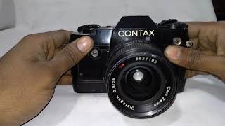 Contax 137 MA quartz slr camera with Carl Zeiss Distagon lensShantishop india [upl. by Ohnuj]