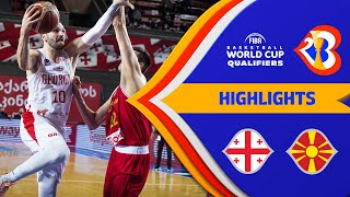 Important high win for Georgia vs North Macedonia  Basketball Highlights  FIBAWC 2023 Qualifiers [upl. by Buckingham]