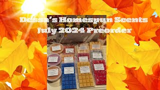 Dessas Homespun Scents 🍂July 2024 Preorder🍂 [upl. by Germaine446]