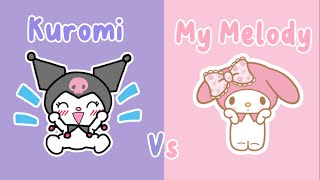 ⋆｡°✩ ♡ kuromi vs my melody ♡ ✩°｡ [upl. by Ahsekal]