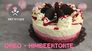 Oreo Himbeertorte  No Bake  Ombre Torte  Ohne Backen  Joghurtsahnetorte [upl. by Akvir]