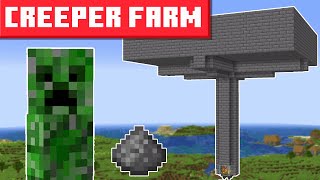 Minecraft Creeper Farm 1202  BEST DESIGN [upl. by Amairam807]