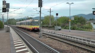 Zug Züge Straßenbahn  Impressionen aus dem Bahnhof Achern [upl. by Nesyla]