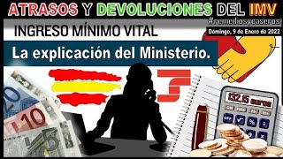 💰🖥️ IMV Actualización de las cuantías del Ingreso Mínimo Vital 🔴💚 Atrasos y devoluciones 2021 [upl. by Ahtabbat374]