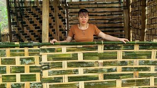 FULL VIDEO 200 DAYS  harvest figs and bring them to the market to sell and build bamboo walls [upl. by Gonzalez]