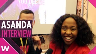 Asanda quotLegendsquot  Eurovision You Decide 2018 Interview [upl. by Nielson409]