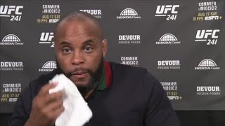 Daniel Cormier Cant Stop Eating Before UFC 241 Interview [upl. by Idnahs]