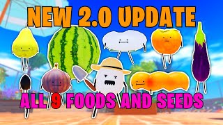 SECRET STAYCATION  ALL 9 FOODS AND SEEDS in NEW 20 UPDATE [upl. by Enyalb]