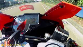 Aprilia Rs4 125 in Taiwan Top speed acceleration arrow exhaust 台灣 小獅 [upl. by Alyel]