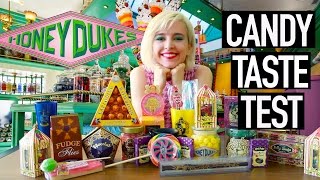 Trying All the Harry Potter Candy from Honeydukes  Harry Potter Haul [upl. by Aerdnu]