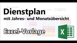 Urlaubs und Personalplaner 2022  ExcelVorlage [upl. by Erait]