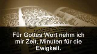 Für Gottes Wort nehm ich mir Zeit [upl. by Coopersmith]