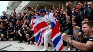 Lewis Hamilton wins third straight British Grand Prix at Silverstone [upl. by Iasi]