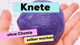 Knete selber machen ohne Chemie  ideal für das Basteln mit Kindern [upl. by Yeniar]