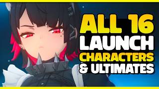 Zenless Zone Zero ALL 16 Launch Characters Ultimates amp Idle Animations [upl. by Ddot695]