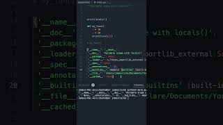 Python 3  Understand Variable Scope with the Locals Function coding programming python [upl. by Artek]