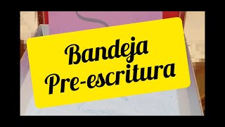 Crear una Bandeja de Preescritura Material de la Metodología de María Montessori [upl. by Simsar]