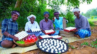 Muttai Paniyaram Kulambu  Egg Paniyaram Gravy  Chettinad Muttai Kulambu  Traditional Village Food [upl. by Frentz]