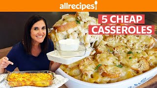 5 Cheap and Easy Casseroles Dishes  AllRecipes [upl. by Ahsatsana]