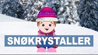 Snøkrystaller snø som faller  Norske rim og regler [upl. by Ahsirtal]