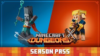 Minecraft Dungeons Season Pass Howling Peaks amp Flames of the Nether DLC Mashup [upl. by Melburn]