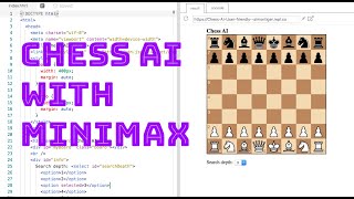 Chess AI with Minimax [upl. by Einnej]