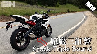 最純三缸 Triumph Daytona 675R 原廠管聲浪測試 stock exhaust sound [upl. by Lapointe]