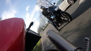 2x HONDA VTR 1000 sound exhaust [upl. by Jordison]