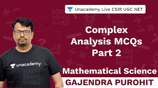 Complex Analysis MCQs  2  Mathematical Sciences  Unacademy Live  CSIR UGC NET  Gajendra Purohit [upl. by Aneed]