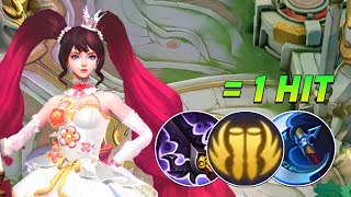 LAYLA BEST 1 HIT BUILD amp EMBLEM 2023 Damage Hack [upl. by Atazroglam]