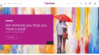 DeckArt Responsive PrestaShop Theme by RockThemes Website Template  64364 [upl. by Yonit]