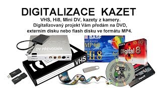 DIGITALIZACE  PŘEVOD  PŘEPIS KAZET VHS [upl. by Attirehs]