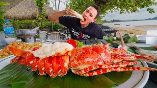 Best Seafood in Phuket 🇹🇭 GIANT LOBSTER  Crab Curry in Phuket Thailand [upl. by Amberly77]