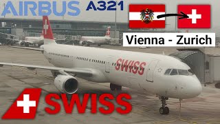 Trip Report  SWISS Airbus A321  Vienna  Zurich [upl. by Jolanta325]