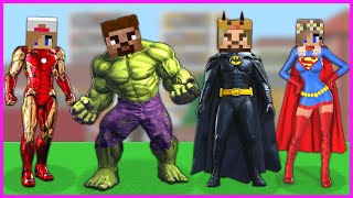 ŞEHİRDEKİ HERKES SÜPER KAHRAMAN OLDU 😱  Minecraft [upl. by Zennie]