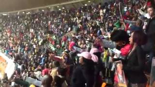 Crowds singing at Mandela Memorial [upl. by Aiva]