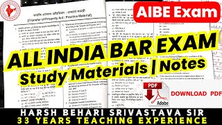 AIBE 19 Study Materials  Notes  PDF  Syllabus  Books  Pariksha Refresher [upl. by Andrei2]