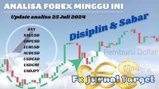 UPDATE ANALISA GOLD amp FOREX 25 JULI 2025 xauusd trading investasi [upl. by Opiak]