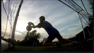 Goalkeeper wars football challengedad vs son [upl. by Einnaej]