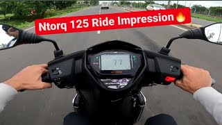 New TVS Ntorq 125 First Ride Impression  2022 Ntorq 125 Super Squad Edition [upl. by Ccasi138]