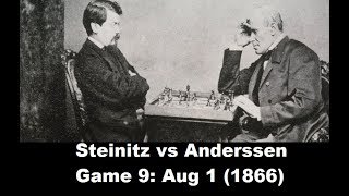 Game 9 Anderssen vs Steinitz  London 1866 30 [upl. by Bostow]